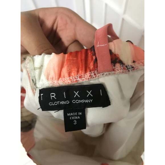 Trixxi Junior's Rose Pattern Short Dress - Picture 4 of 4